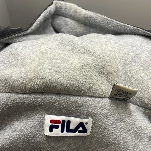 Vintage 100% PVC Fila Zip Up Jacket - Picture 5 of 6